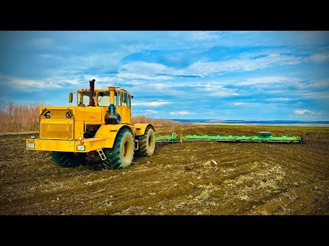 Боронование. К-700 7511 с боронами VELES АГС-22-2У