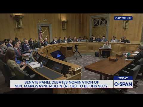 Senate Committee VOTES on Sen. Markwayne Mullin (R-OK) to be DHS Secretary