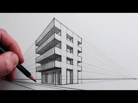 How to Draw Buildings using Two-Point Perspective
