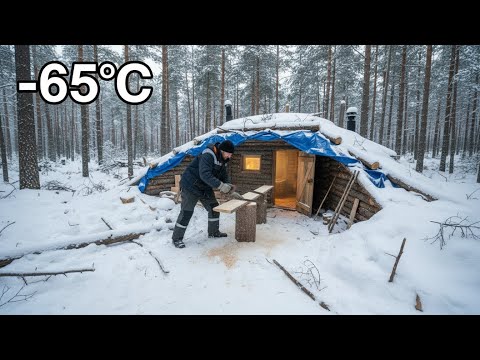 90 Days Building a Cozy Underground Shelter Deep in the Forest | From Start to Finish