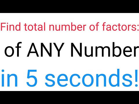Find total number of factors, Odd/ Even factors | Important trick for GMAT, CAT, SAT, BankPO, etc