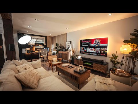 The Dream Home Basement Makeover - Desk Setup & Living Room Area!