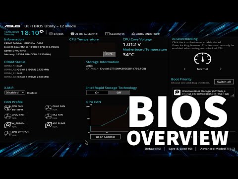 ASUS PRIME Z490-A BIOS Overview