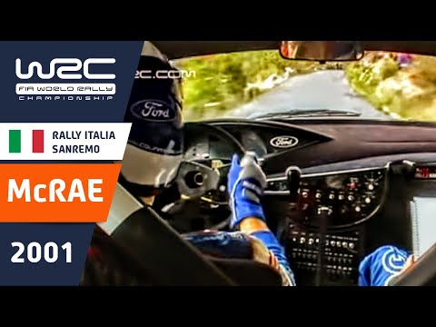 McRAE onboard - Rally Italia Sanremo 2001 - Ford Focus RS WRC with PUNCTURE!