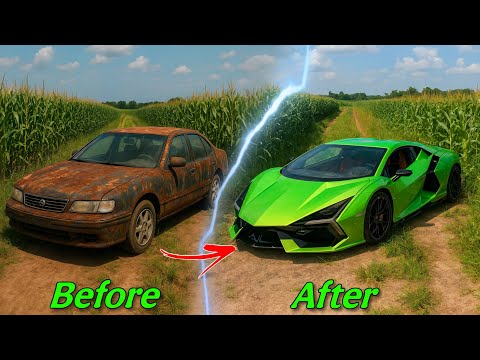 Full Video | Turn an old Nissan into a million dollar Lamborghini 