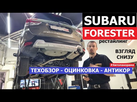 Всё о Subaru Forester Fl тех обзор на подъёмнике Как устроен Замер лкп Оцинковка заводской антикор