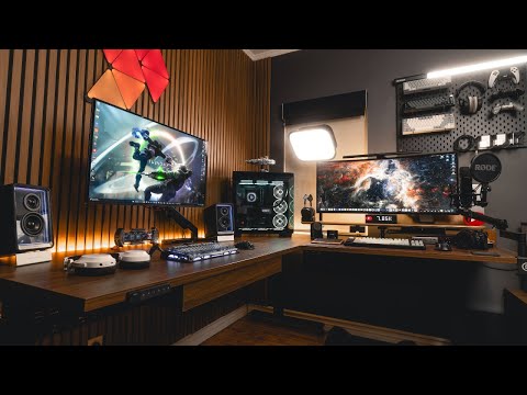 The ULTIMATE PC Gaming & Mac Desk Setup - 2025