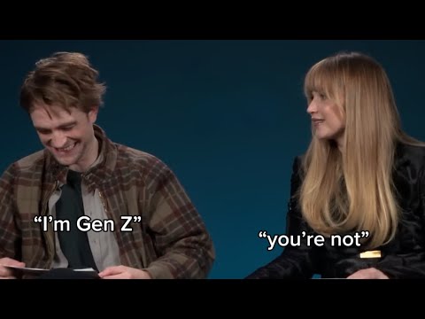 Robert Pattinson and Jennifer Lawrence acting like chaotic siblings