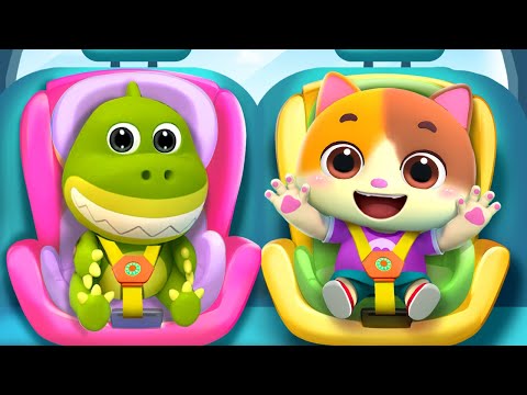 Let's Buckle Up🚘 |  Car Safety Song | Nursery Rhymes & Kids Songs | Mimi and Daddy
