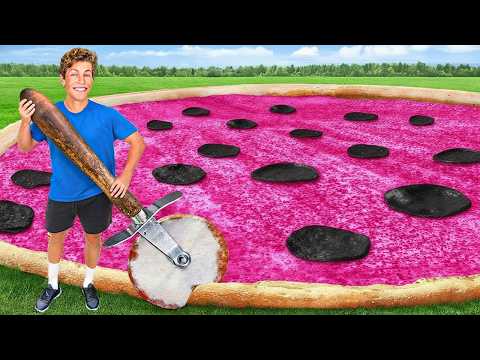 Cooking PINK vs BLACK Food Challenge!