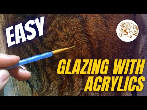 How To GLAZE Using Acrylics | Fur Painting Tips