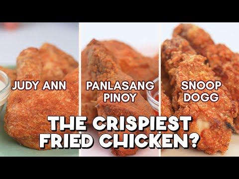 Trying 3 Fried Chicken Recipes Judy Anns Kitchen vs Panlasang Pinoy vs Snoop Dogg with Abi Marquez