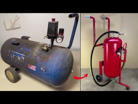 Building a Pressure Pot Sandblaster from an Old Compressor