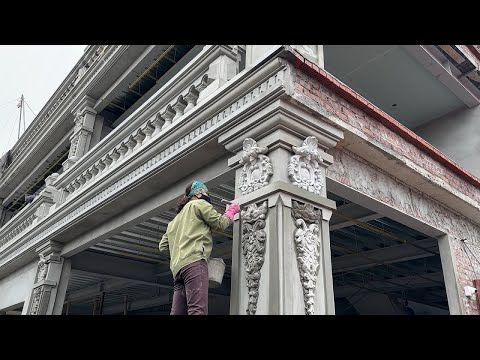 Amazing Techniques Construction Concrete Columns With Sand & Cement