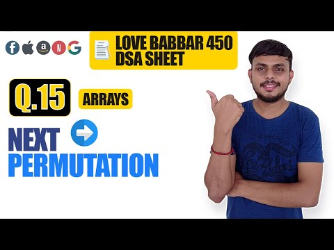 Next Permutation | Love Babbar DSA Sheet Q15 | Arrays | (Leetcode 31)