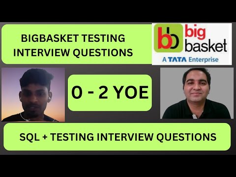 BigBasket Testing Interview Questions | BigBasket Testing Interview Q&A
