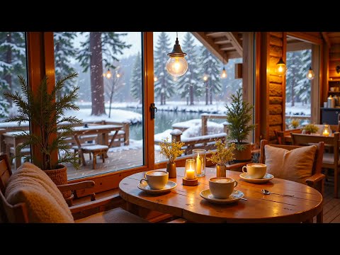 Snowy Window Serenity, Gentle Piano and Winter's Tranquility