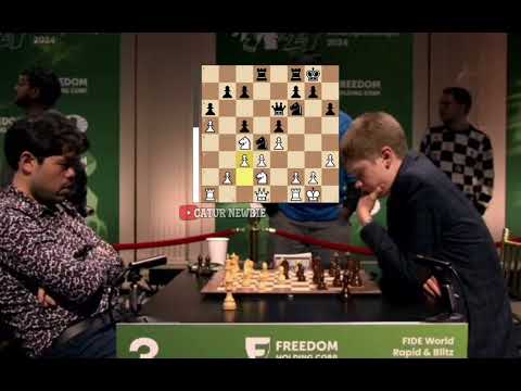 Murzin Volodar beats Hikaru Nakamura | World Rapid Chess 2024