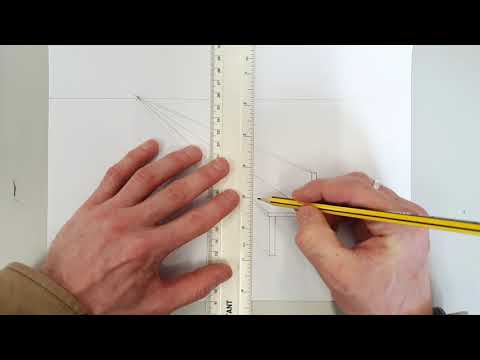 1 Point Perspective - Basic Table & Chair