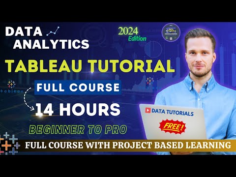 Tableau Complete Tutorial - Beginner to Pro | Project Based Learning | Edition 2024 #tableau