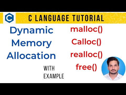 malloc calloc realloc free in c programming | malloc () in c | calloc malloc realloc free