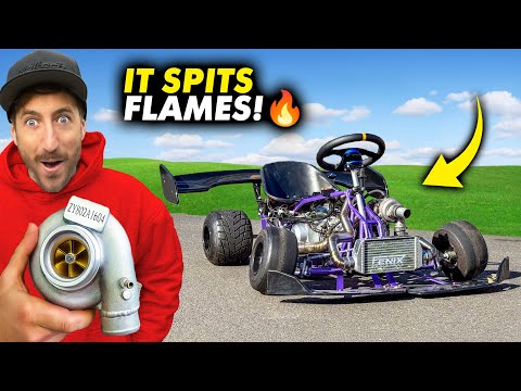150cc TURBO install & FIRST DRIVE | Go Kart