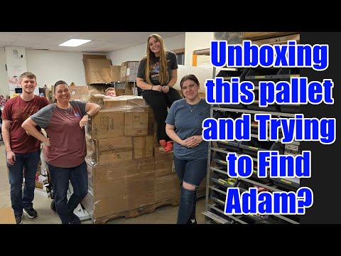 While doing an Unboxing We go on a Hunt for Adam. Where do you see him during this unboxing?