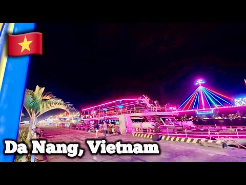 Da Nang Han River after DARK | River Cruise and Walking Tour