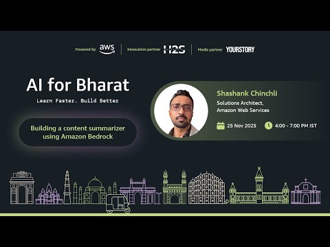 Workshop 1 - Building a content summarizer using Amazon Bedrock | AI for Bharat
