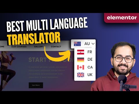 FREE Multi Language Site Button in Elementor (2025)