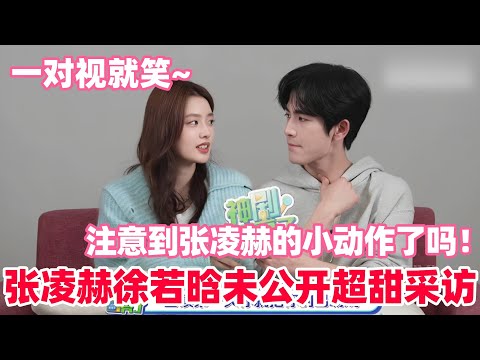 张凌赫徐若晗的采访氛围太温柔了!两人理性谈角色却处处是糖!互相配合的两人太合适了🥰#张凌赫 #徐若晗 #爱你 #cdrama