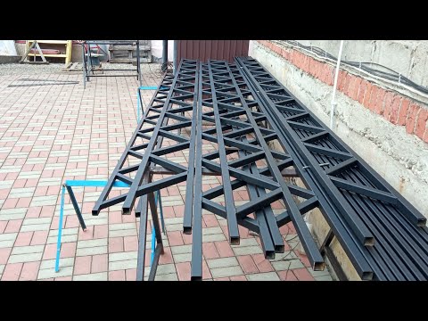 production of straight trusses from profile pipes.