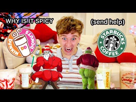 Ranking EVERY Christmas drink (Starbucks vs. Dunkin)