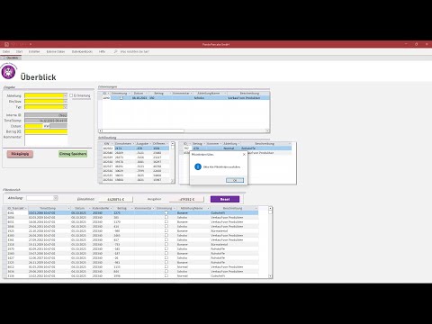 Teil (1/4) Tabellen & Beziehungen : Microsoft Access Datenbank zur Finanzverwaltung