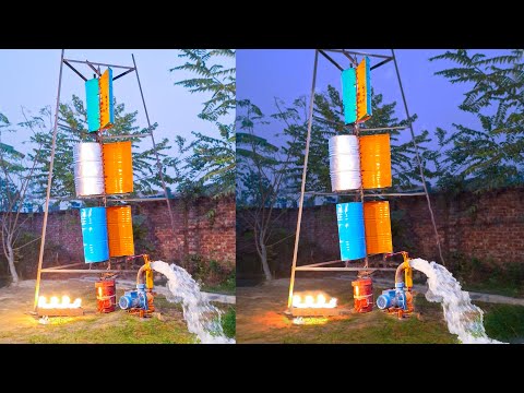 Homemade Big Wind Generator for make electricity / free energy