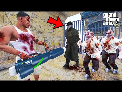 Franklin Building a BUNKER for the ZOMBIE Apocalypse in GTA 5 | SHINCHAN and CHOP