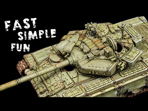 Let's Play Around With Different Painting And Weathering Techniques | T-90 | Revell 1/72