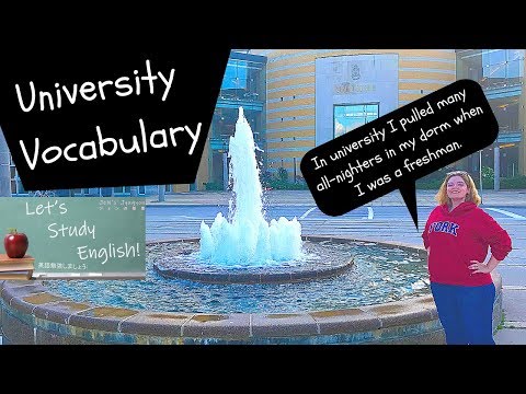 University Vocabulary: Talk About University! University Vocabulary Words Every Student Must Know!