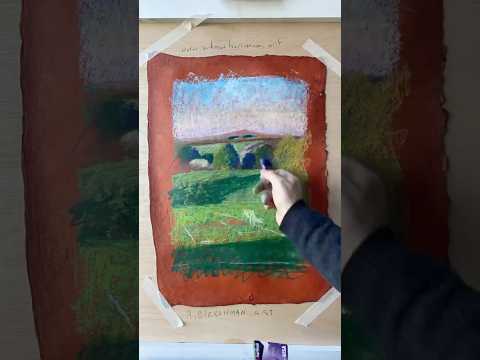 Oil pastels | view from my art studio #drawing #artist #oilpastel