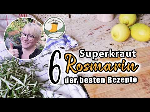🌿Was tun mit zu viel ROSMARIN? Meine 6 liebsten Rezepte #sirup #salz #likör #brot