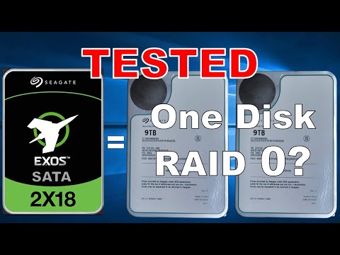 Seagate Exos Mach.2 2x18 18TB Dual Actuator SATA Hard Drive in Windows