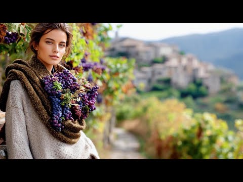 Cozy Tuscan Elegance: Knitwear & Countryside Autumn Fashion