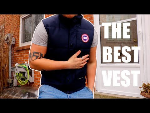 Men's CANADA GOOSE Down Vest Navy Blue (Review)