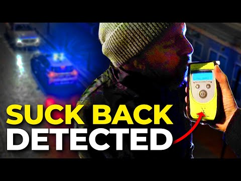 "I've got a bad left lung" | CCTV follows suspected DRINK DRIVER who tries to FOOL THE BREATHALYSER