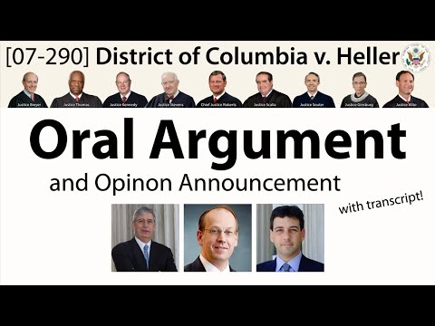 [Landmark Cases] Oral Argument on the Second Amendment: District of Columbia v. Heller