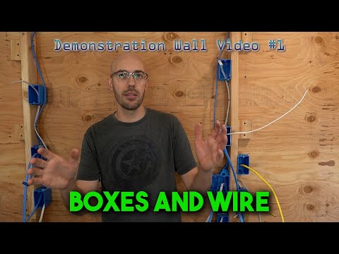 Wiring a Demo Wall with 2 Circuits: 1 - Layout and Wiring With Explanations