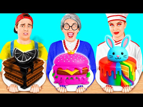 自分 vs おばあちゃんの料理チャレンジ | 素晴らしい料理レシピ Fun Fun Challenge