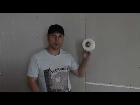 Все просто! Монтируем серпянку на ГКЛ.