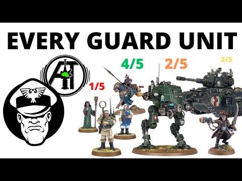 Rating Every Astra Militarum Unit! Mordian Glory + Auspex Tactics Talk Imperial Guard...