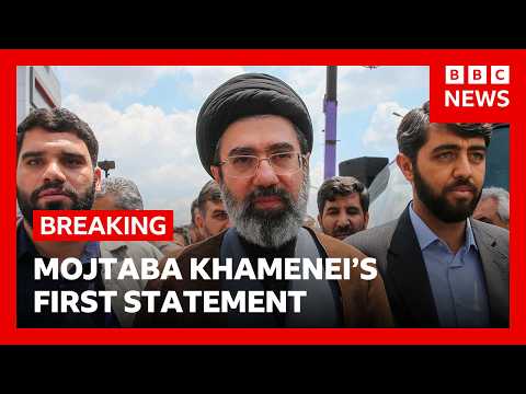Iran's new Supreme Leader vows to keep blocking Strait of Hormuz in first statement | BBC News